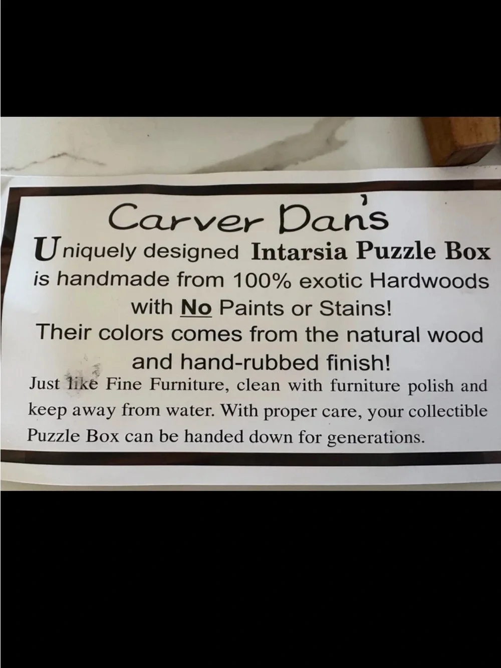 Handcrafted Wooden Dog Puzzle Box - Natural & Dark Wood